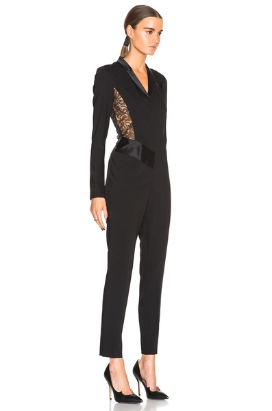 Technical Lace Insert Jumpsuit