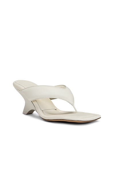 Leather Thong Wedge Sandal