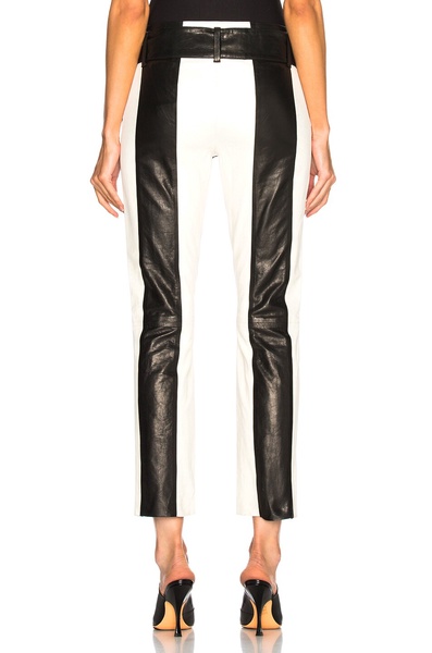 Paneled Leather Pant