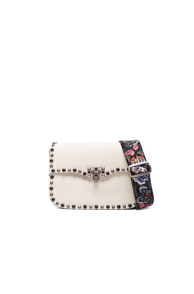 Guitar Rockstud Rolling Shoulder Bag