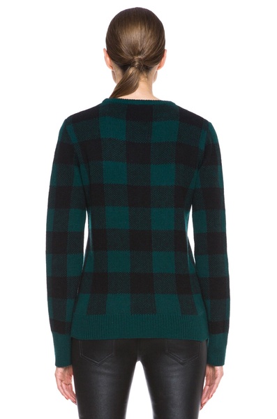 Shane Plaid Wool Sweater