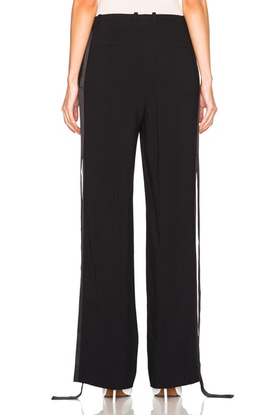 Trousers with Detached Satin Band