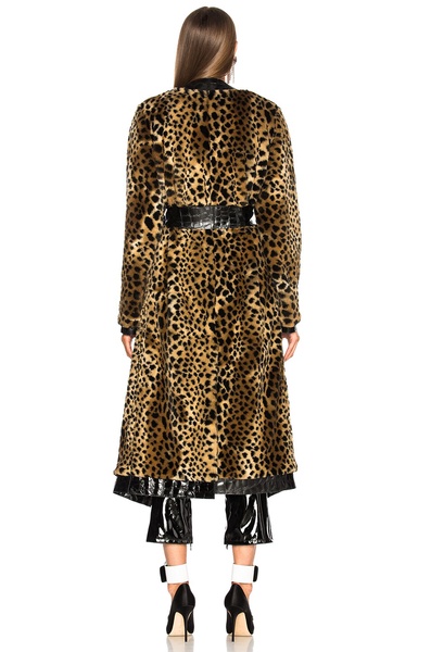 Vivian Faux Fur Trench Coat