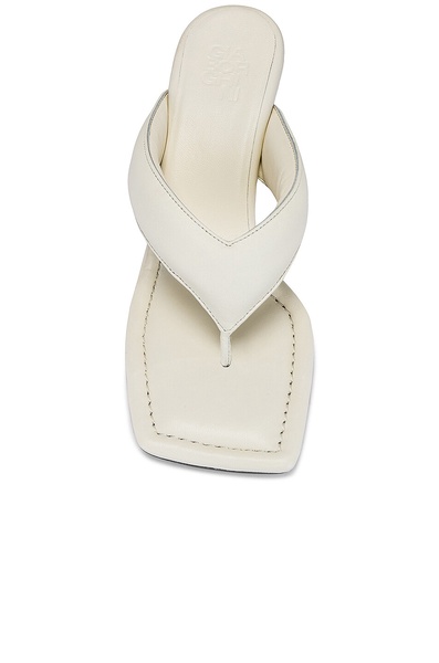 Leather Thong Wedge Sandal