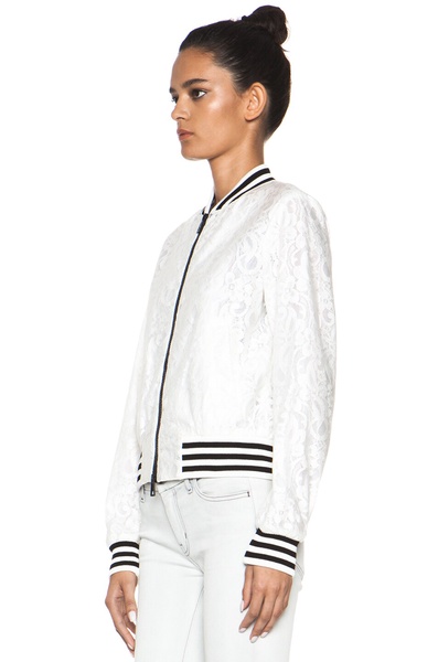 Lace Bomber Jacket