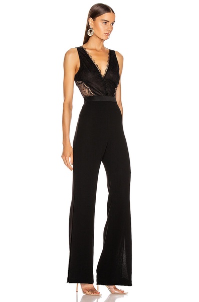 Sateen Lingerie Lace Jumpsuit