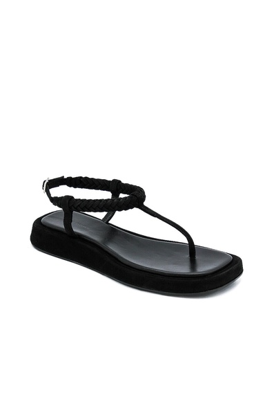 x RHW Flat Thong Suede Sandal