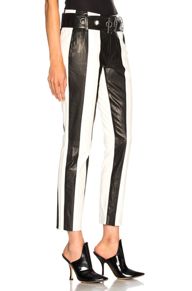 Paneled Leather Pant