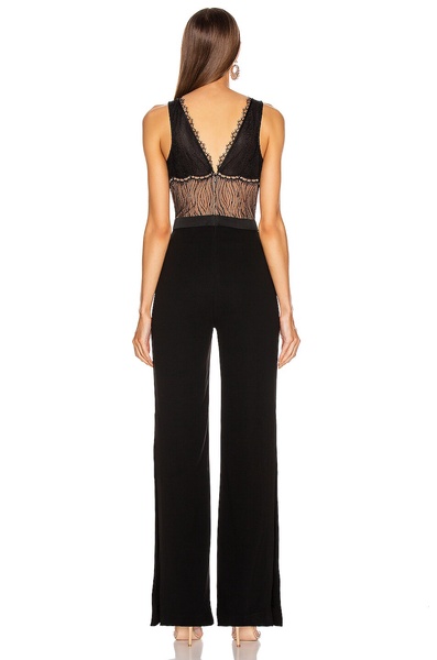 Sateen Lingerie Lace Jumpsuit