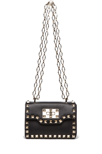 Small Rockstud Chain Flap Bag