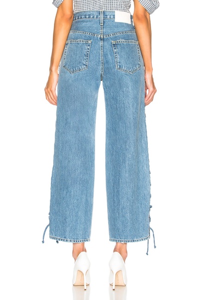 Embellished Denim Whipstitch Nana Jean