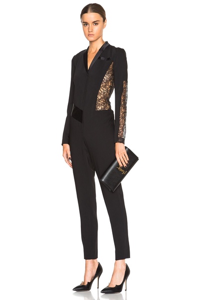 Technical Lace Insert Jumpsuit