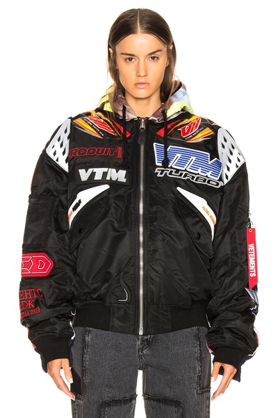 Oversized Racing Bomber Jacket