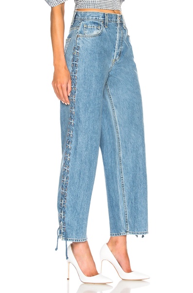 Embellished Denim Whipstitch Nana Jean