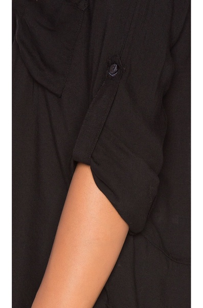 button-down shirt with back slit