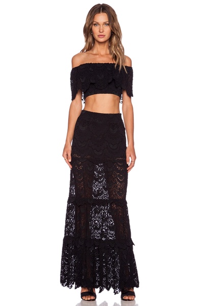 High Waist Spanish Maxi Skirt