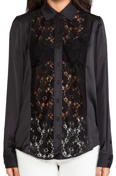 Lace Panel Shirt