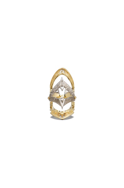 House of Harlow Moroccan Goum Armour Ring