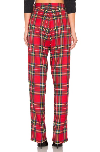 Plaid Zip Trouser Pant