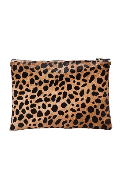 FLAT CALF HAIR Clutch