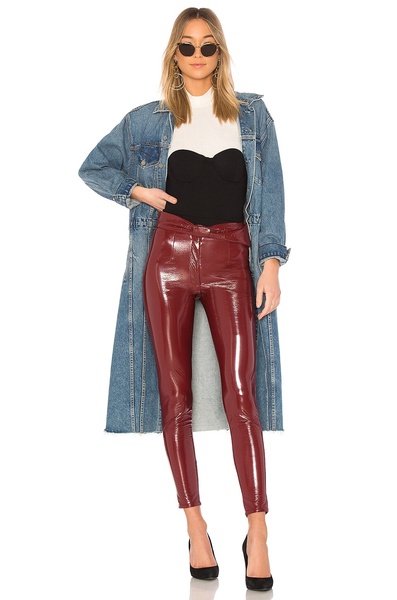 patent leather leggings