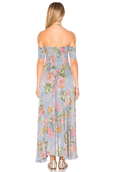 BOHEME GODDESS floral maxi skirt