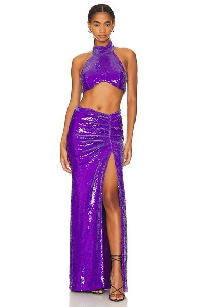 Sequin Maxi Skirt