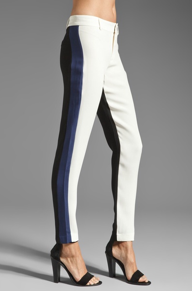 Georgette patchwork trousers