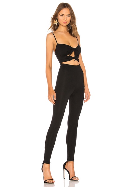 TIE FRONT CATSUIT strapless women's tights