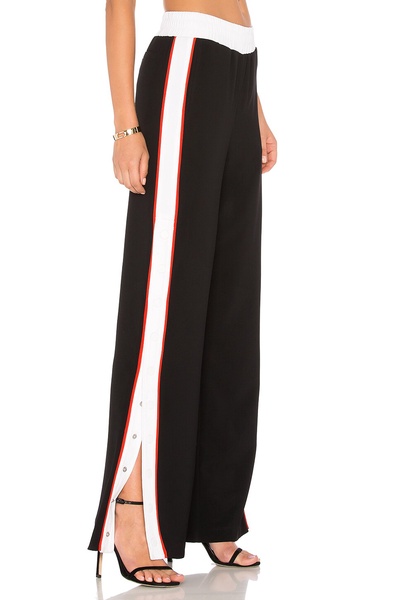 snap button track trousers