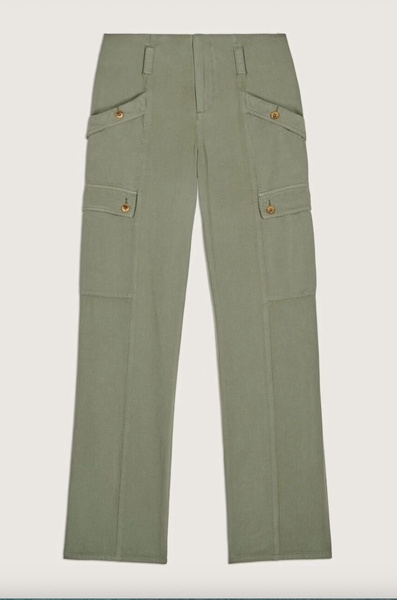 women's pantalon dada pants in khaki sage