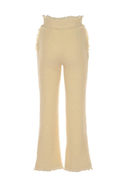 Fringe Trimmed High-waist Trousers Alberta Ferretti