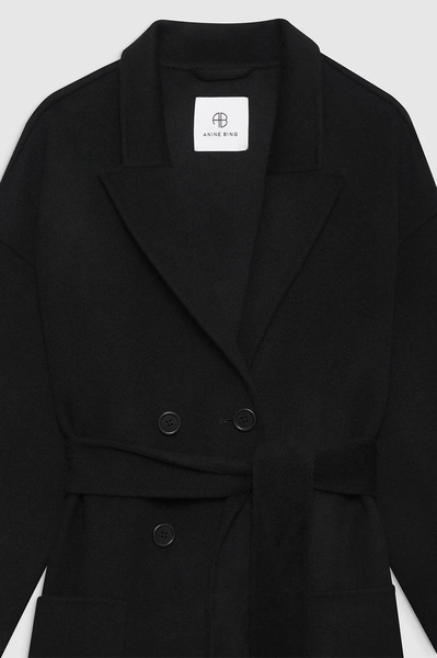 Dylan Coat - Black Cashmere Blend