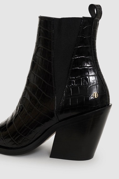 Bekah Boots - Black Embossed