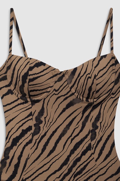 Kyler One Piece - Tiger Shell Print