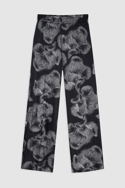 Soto Pant - Black Mushroom Print