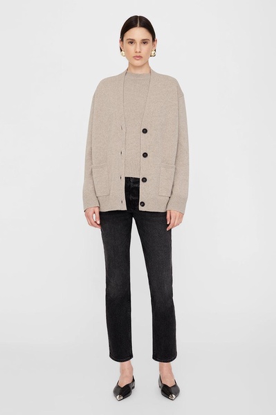 Jackson Cardigan - Brown Cashmere