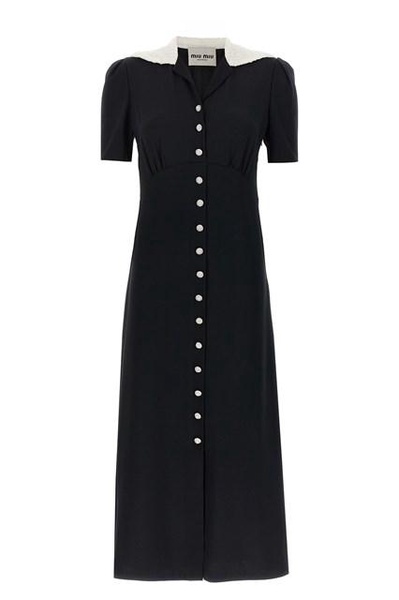 Miu Miu Women Sablè Midi Dress