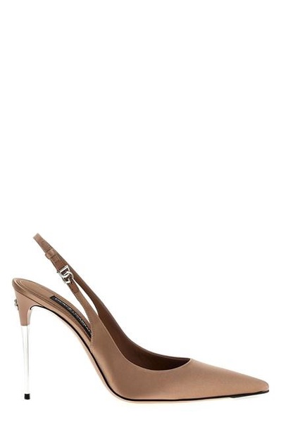 Dolce & Gabbana Satin Slingbacks