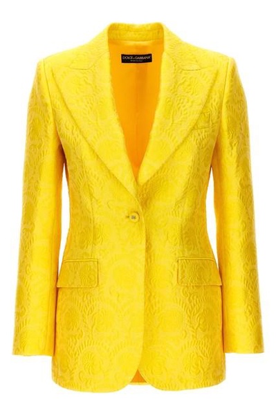 Single-Breasted Turlington Blazer Blazer And Suits Yellow