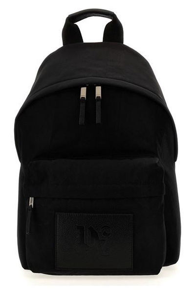 Palm Angels Monogram Patch Zipped Backpack