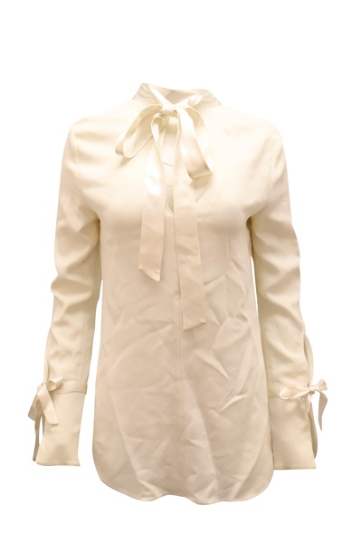 costello blouse in white viscose