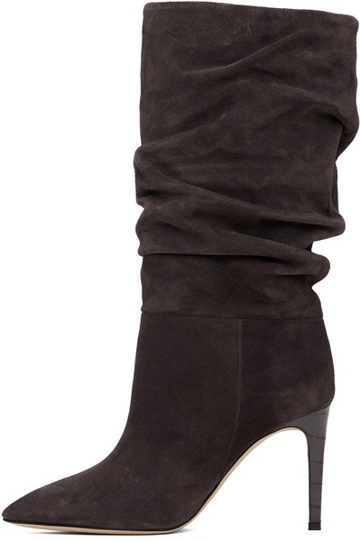 slouchy suede 85mm ankle boots