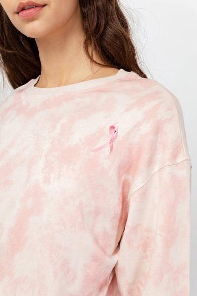 Pink Tie Dye Ramona Warrior Sweatshirt