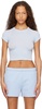 Blue New Vintage Cropped Raglan T-Shirt