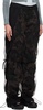 Black Camouflage Mesh Layered Tying Trousers