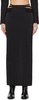 Black Pocket Column Maxi Skirt