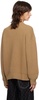 Tan MS Crewneck Sweater