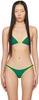 Green & Yellow Jo Bikini Top