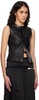 Black Yael Leather Vest